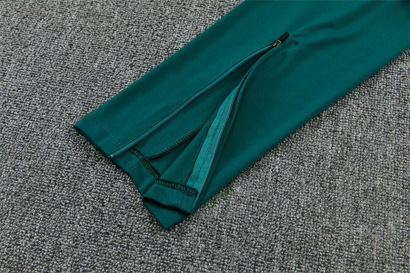 Brazilian 26/27 Sky/Lake Blue and Dark Green Training Tracksuit Set