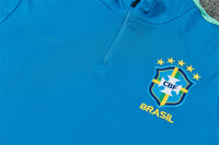 Brazilian 26/27 Sky/Lake Blue and Dark Green Training Tracksuit Set