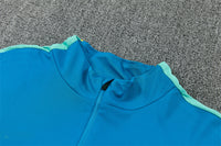 Brazilian 26/27 Sky/Lake Blue and Dark Green Training Tracksuit Set