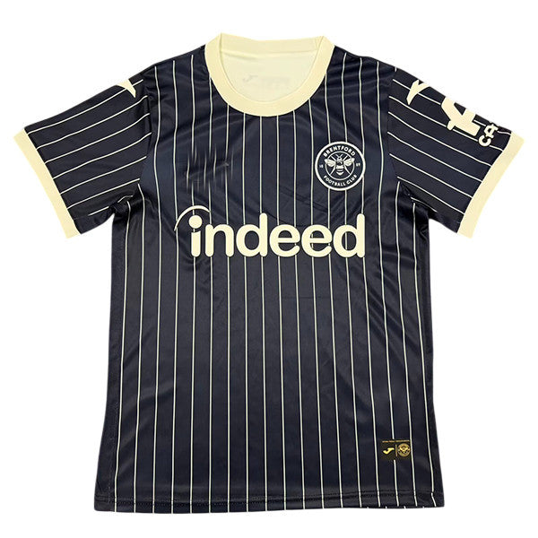 Brentford 26/27 Navy and White Pinstripe Away Jersey