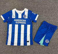 Brighton 25/26 Blue/White Home Kids Jersey Set