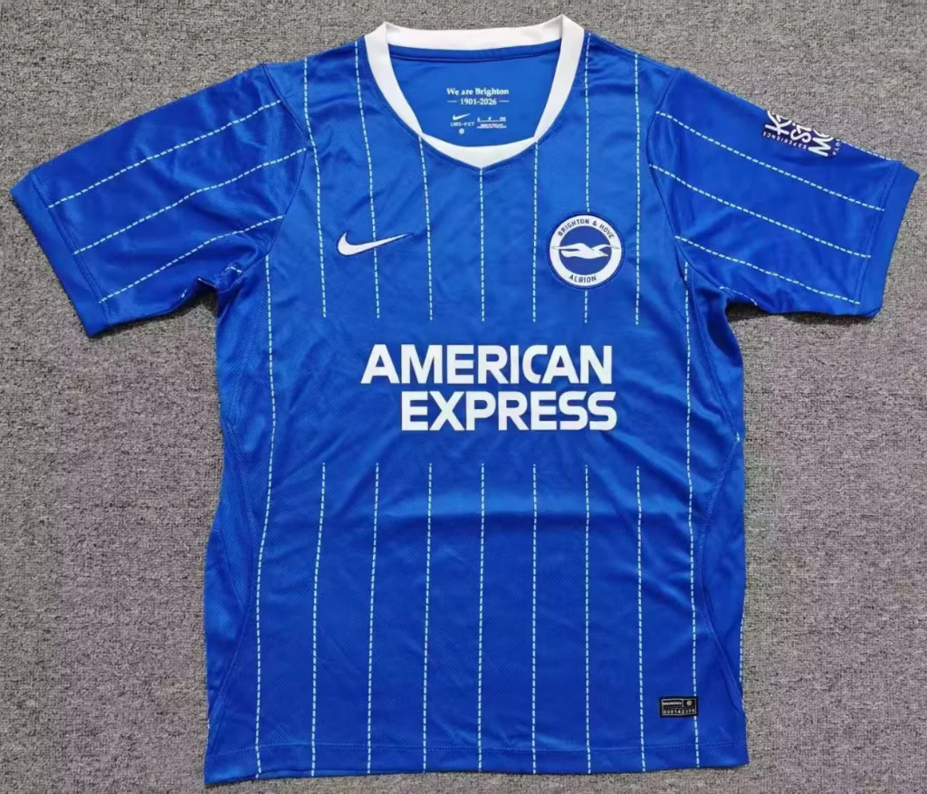 Brighton 26/27 Royal Blue/Thin White Stripes Home Jersey