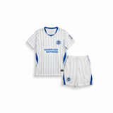 Brighton 26/27 White/Blue Away Kids Jersey Set