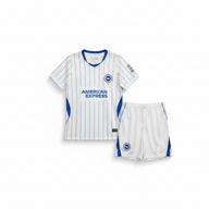 Brighton 26/27 White/Blue Away Kids Jersey Set