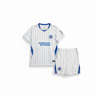 Brighton 26/27 White/Blue Away Kids Jersey Set