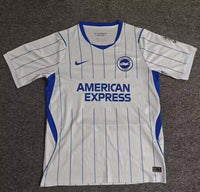 Brighton 26/27 White/Thin Blue Stripes Away Jersey