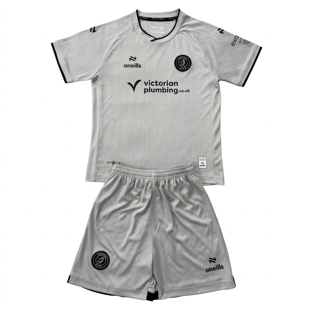 Bristol City 26/27 Light Gray/Silver Away Jersey