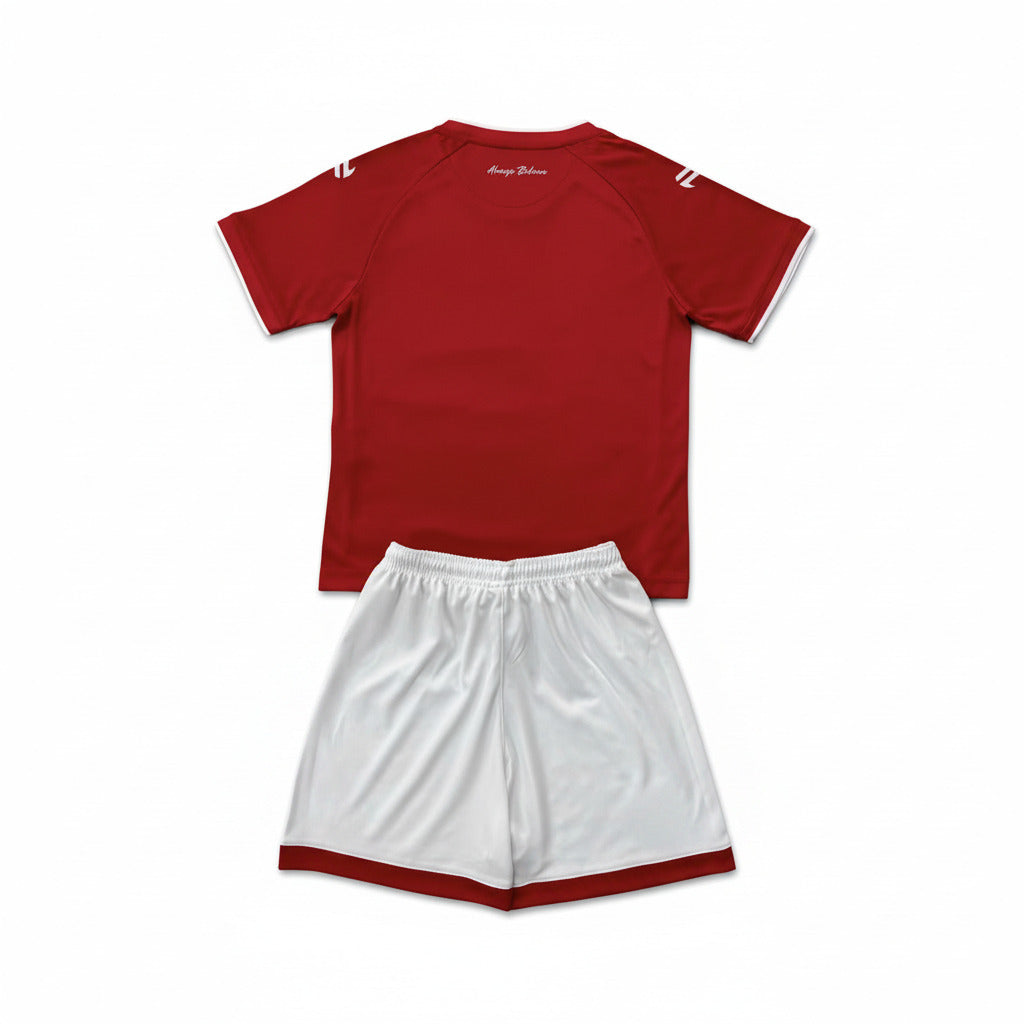 Bristol City 26/27 Red/White Trim Home Kids Jersey Set