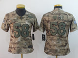 Broncos 2021/22 Miller #58 Camo Print Women NFL Jersey