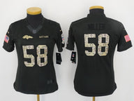 Broncos 2021/22 Miller #58 Khaki/Camo Print Women NFL Jersey