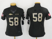 Broncos 2021/22 Miller #58 Khaki/Camo Print Women NFL Jersey