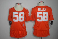 Broncos 2021/22 Miller #58 Orange/White Women NFL Jersey