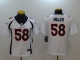 Broncos 2021/22 Miller #58 White/Navy Women NFL Jersey