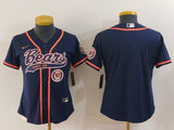 Broncos 2023/24 Navy/Orange Women NFL Baseball Style Jersey