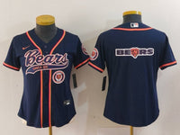 Broncos 2023/24 Navy/Orange Women NFL Baseball Style Jersey
