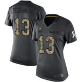 Browns 2021/22 Beckham Jr. #13 Gray/Camo Print Women NFL Jersey