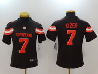 Browns 2022/23 Kizer #7 Black/Orange Women NFL Jersey