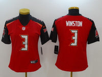 Buccaneers 2022/23 Winston #3 Red/Black/White Women NFL Jersey
