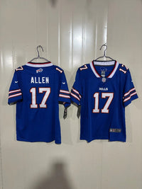 Buffalo Bills 25/26 Allen #17 Royal Blue Game Kids Jersey