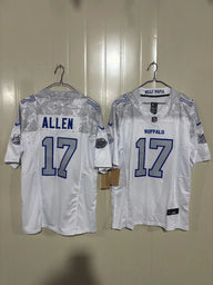 Buffalo Bills 25/26 Allen #17 Third Generation White Game Jersey