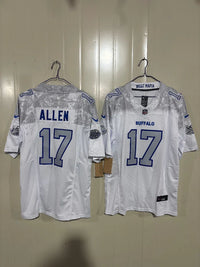 Buffalo Bills 25/26 Allen #17 Third Generation White Game Jersey