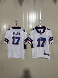 Buffalo Bills 25/26 Allen #17 White Game Kids Jersey