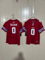 Buffalo Bills 25/26 Coleman #0 Red Game Kids Jersey
