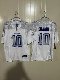 Buffalo Bills 25/26 Shakir #10 Third Generation White Game Jersey