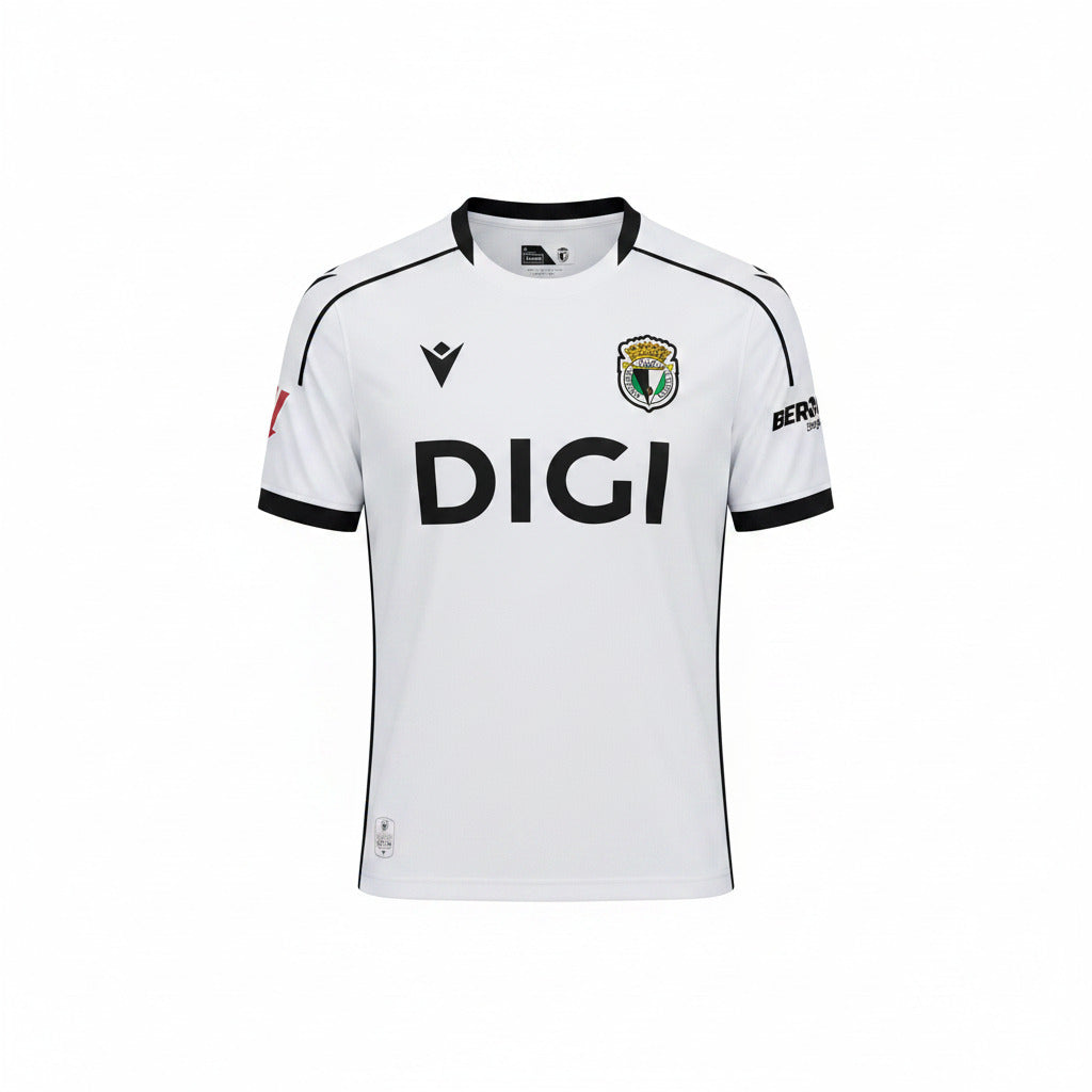 Burgos CF 26/27 White/Black Trim Home Jersey