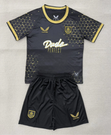 Burnley 25/26 Black/Yellow Third Kids Jersey Set