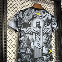 Kids Brazil Christ The Redeemer Grey Concept Jersey - Concept Kits