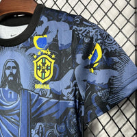Kids Brazil Christ The Redeemer Dark Blue Concept Jersey - Concept Kits