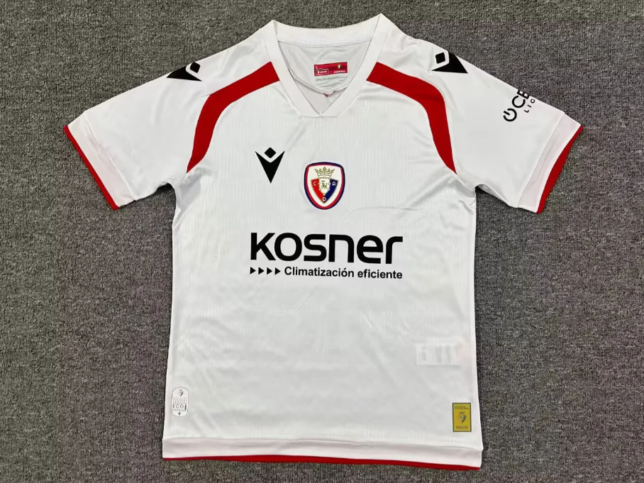CA Osasuna 25/26 White/Red Third Jersey