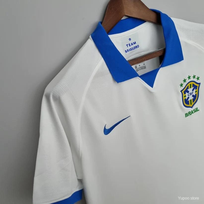 Brazil 2019 Retro Vintage Home Jersey