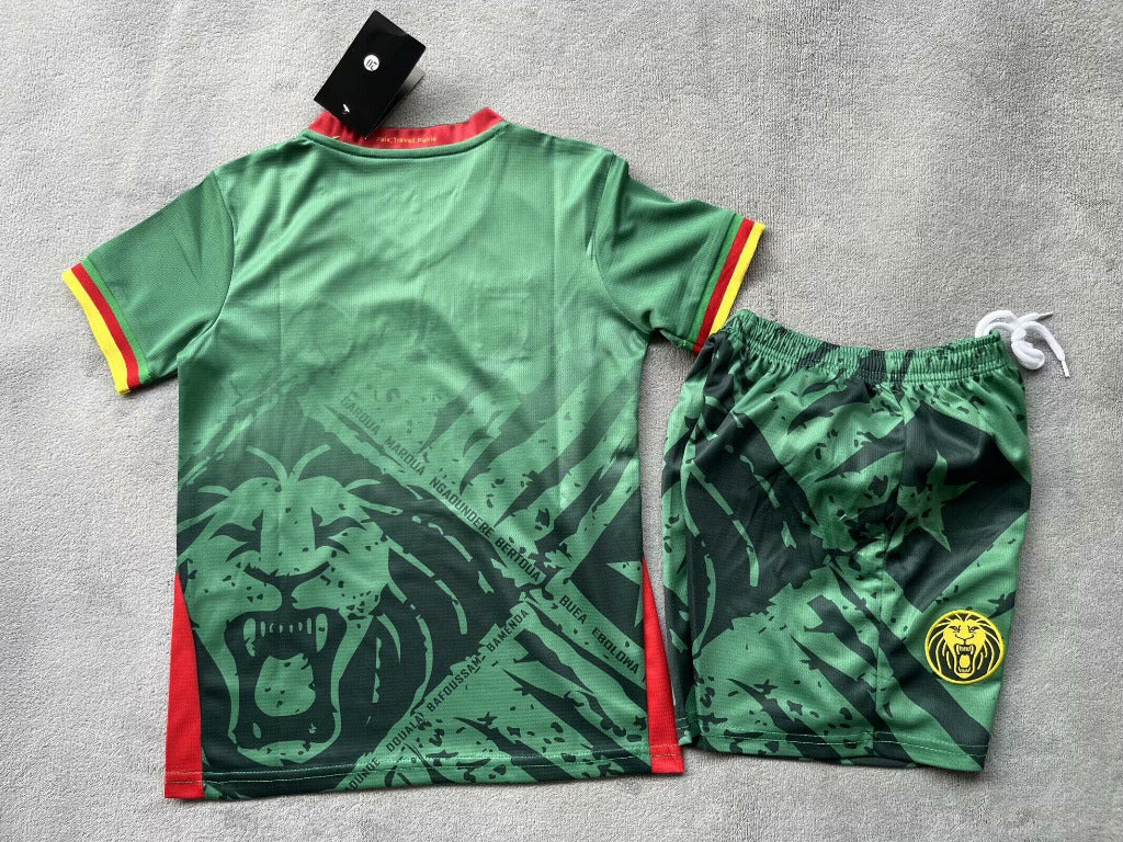 Cameroon 25/26 Green Kids Jersey Set
