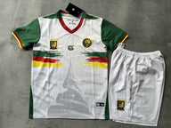 Cameroon 25/26 White/Green Kids Jersey Set