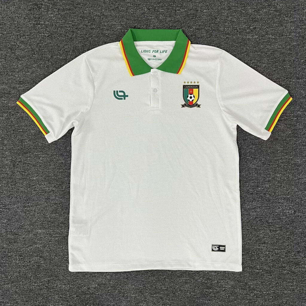 Cameroon 25/26 White Polo Shirt