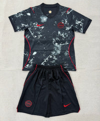 Canada 2026 Black/Red Away Kids Jersey Set