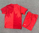 Canada 2026 Red Home Kids Jersey Set