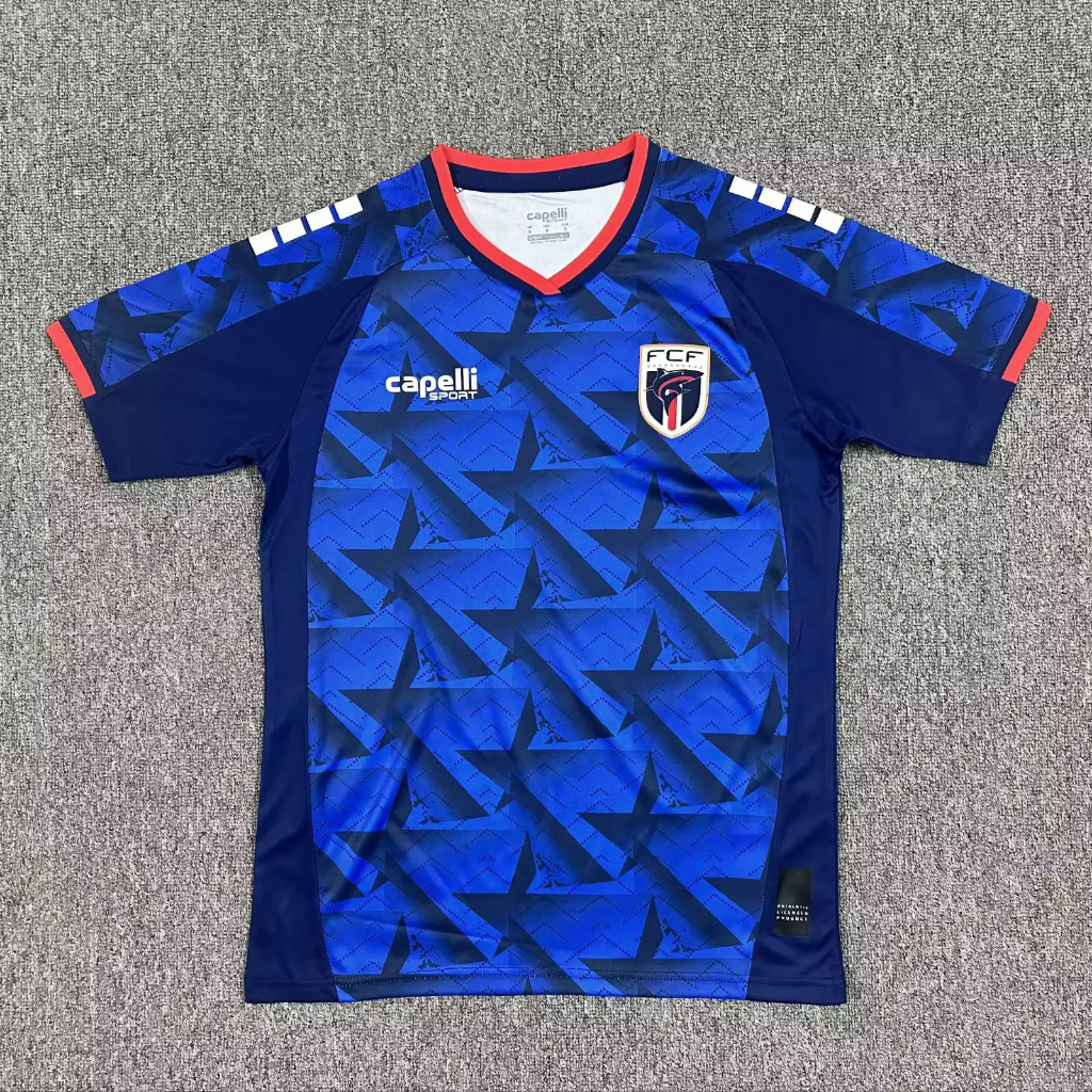 Cape Verde 2026 Blue/Red Home Jersey