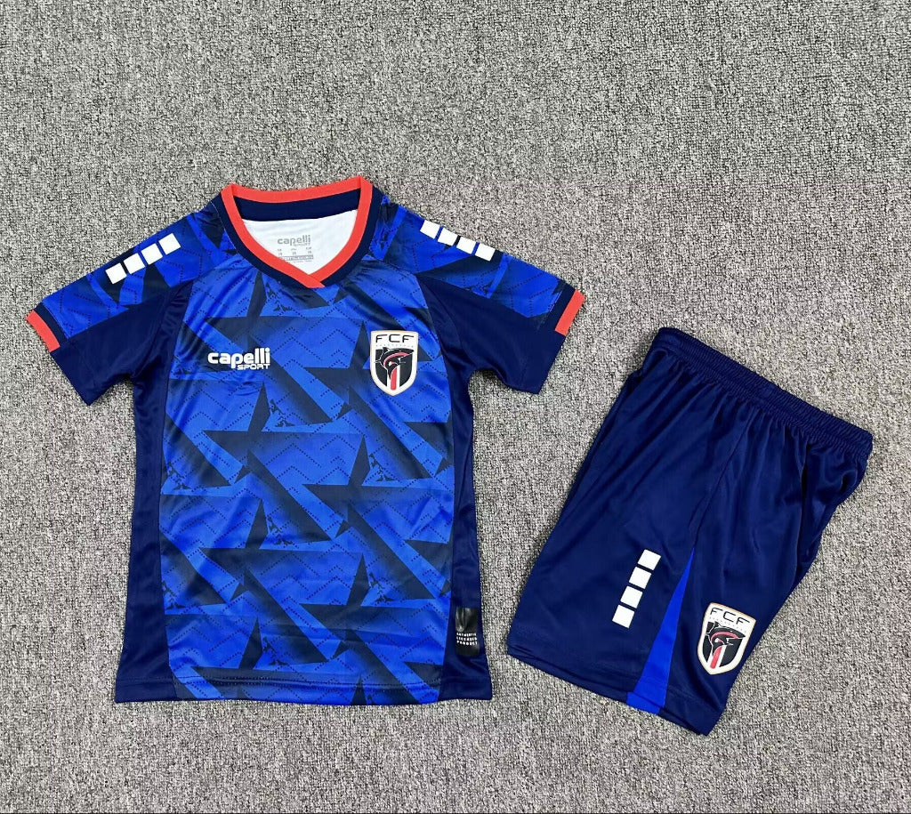 Cape Verde 2026 Blue/Red Home Kids Jersey Set