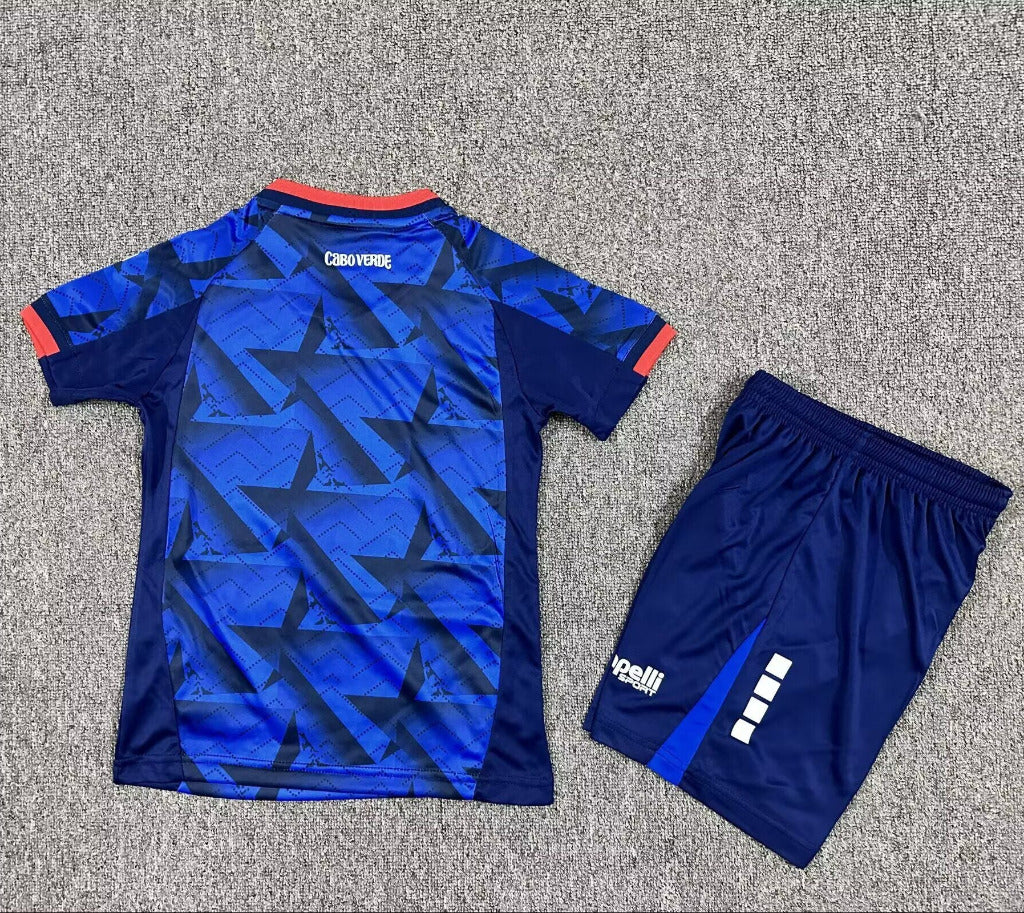 Cape Verde 2026 Blue/Red Home Kids Jersey Set
