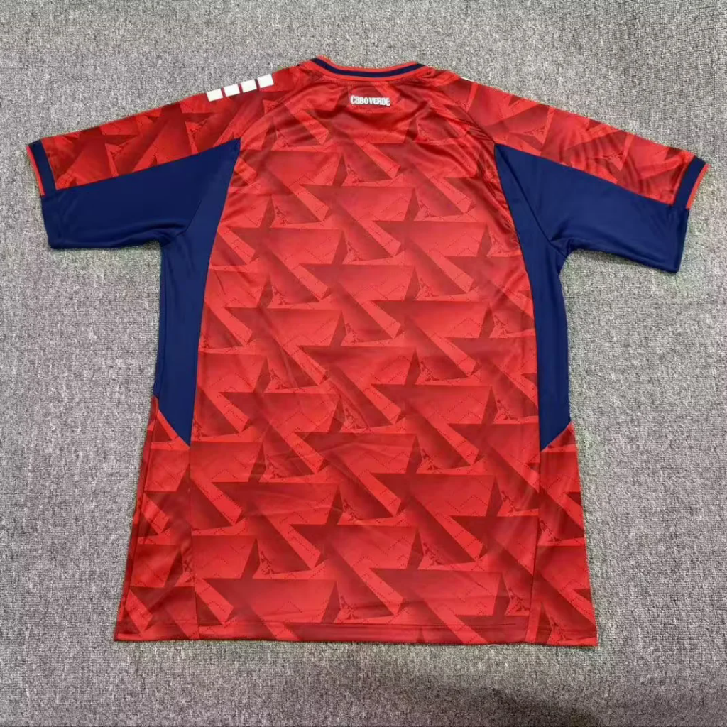 Cape Verde 26/27 Red/Tonal Star Third Jersey