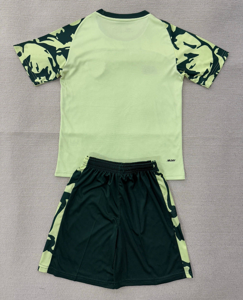 Cardiff 25/26 Green/Black Away Kids Jersey Set