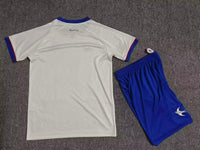 Cardiff City 26/27 White/Blue Trim Away Kids Jersey