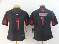 Cardinals 2022/23 Murray #1 Black/Red Women NFL Jersey