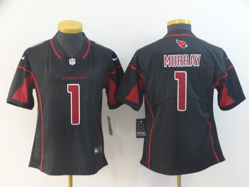 Cardinals 2022/23 Murray #1 Black/Red Women NFL Jersey