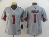 Cardinals 2022/23 Murray #1 Gray/Red Women NFL Jersey