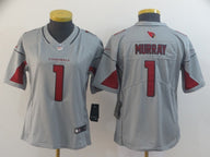 Cardinals 2022/23 Murray #1 Gray/Red Women NFL Jersey