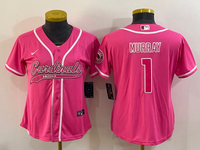 Cardinals 2022/23 Murray #1 Pink Women NFL Baseball Style Jersey